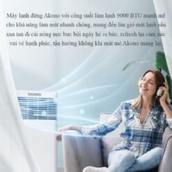 Điều hòa di động Akono 9000btu 1 chiều thông minh