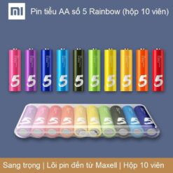 Pin tiểu AA số 5 Rainbow (hộp 10 viên) dùng 1 lần