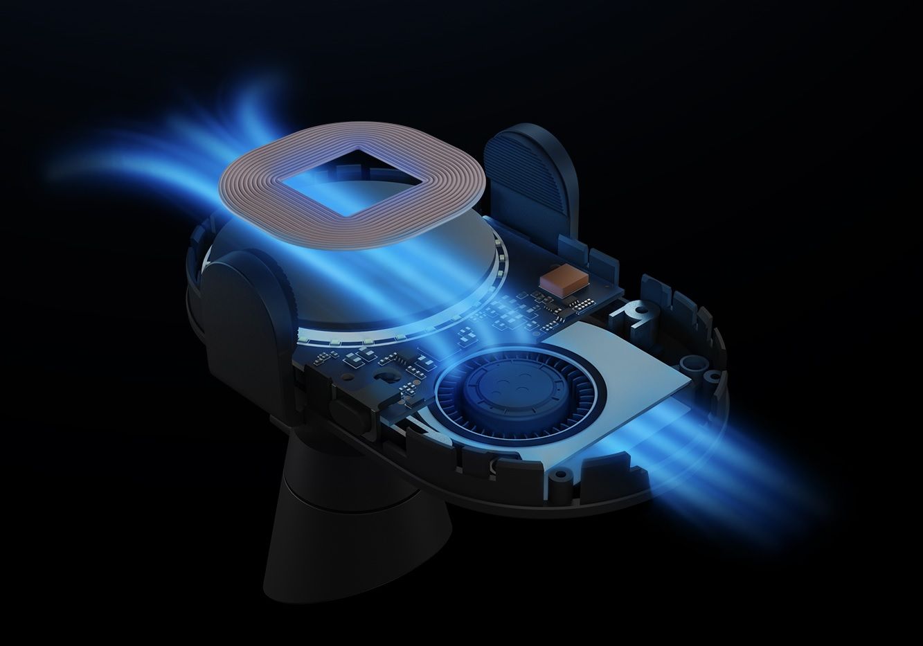 Kẹp điện thoại kiêm sạc không dây ô tô Xiaomi WCJ02ZM