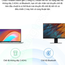 Chuột không dây Xiaomi portable BXSBMW02 chuẩn 2 kết nối