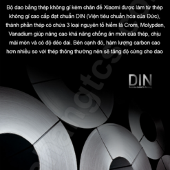 Bộ dao Đức 6 món Xiaomi HuoHou kèm chân đế gỗ