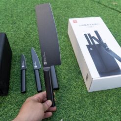 Bộ dao Đức 5 món Xiaomi HuoHou kèm chân đế gỗ