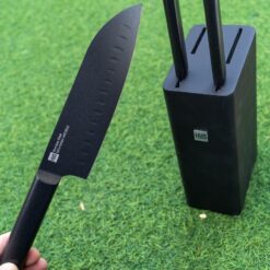 Bộ dao Đức 5 món Xiaomi HuoHou kèm chân đế gỗ